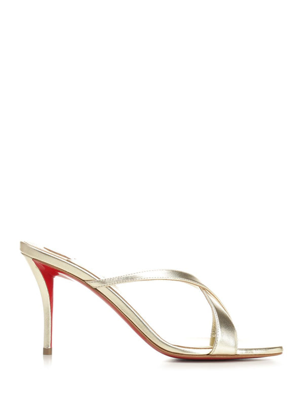 Mulazee Cross Sandals Silver