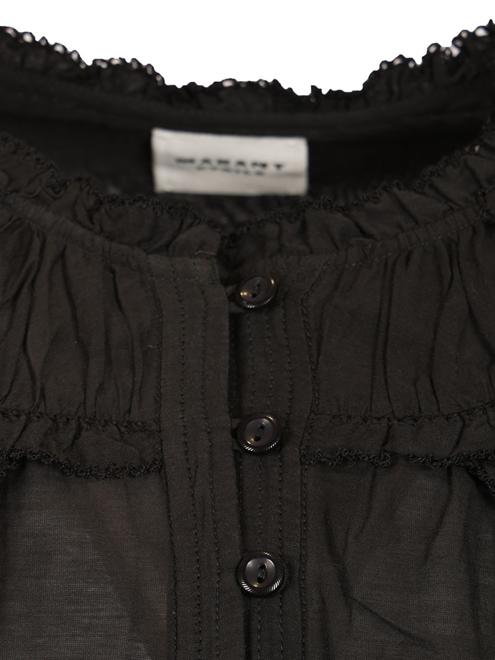 Marant Etoile Christa Shirts - Black | 7119eae4e1eeb0c217eacedc4ab9238fe1924a1e