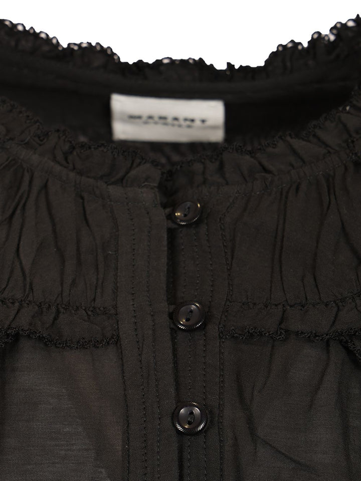 Marant Etoile Christa Shirts - Black | 7119eae4e1eeb0c217eacedc4ab9238fe1924a1e