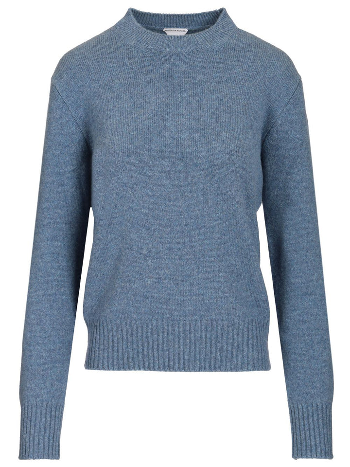 Bottega Veneta Sweater Medium Weight Wool Cachemire Knit Knitwear - Light blue | b65f7a834cfa3a69bb46ac39415ef3c166e562be