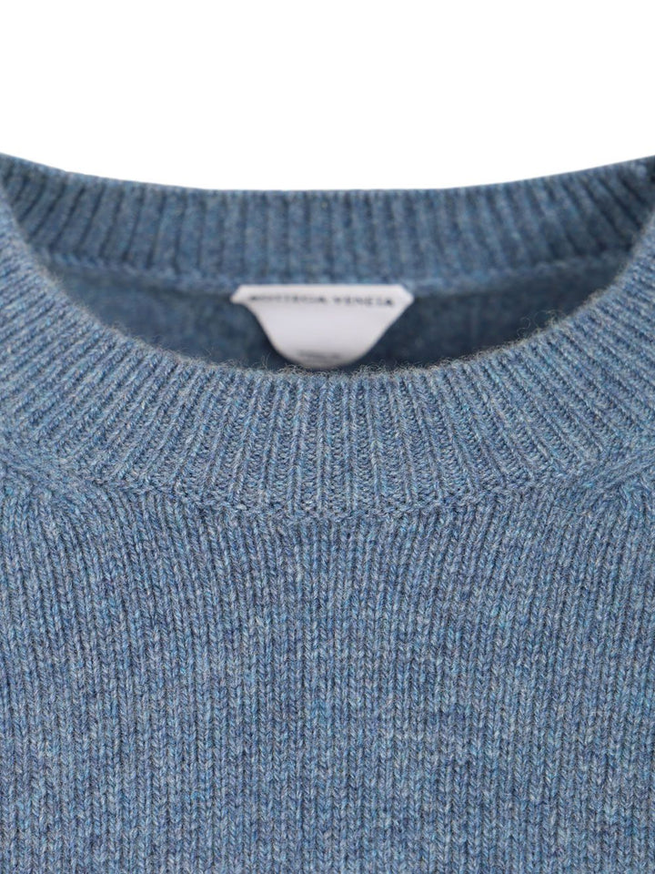 Bottega Veneta Sweater Medium Weight Wool Cachemire Knit Knitwear - Light blue | 0292704d099c8ac501a021ae66a00a6d9655adf7