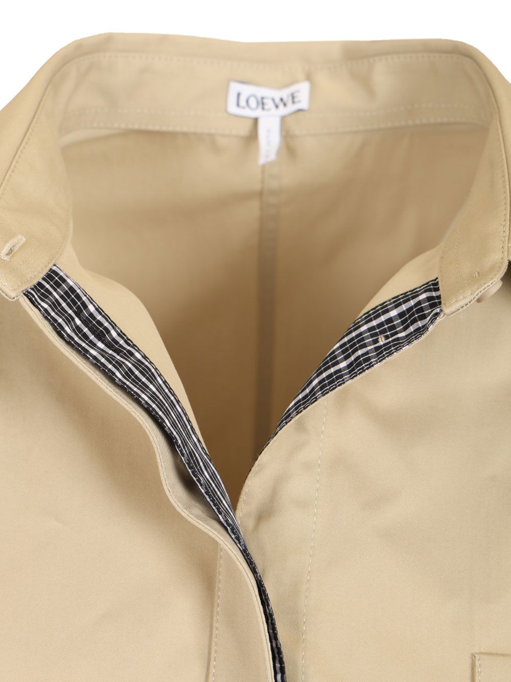 Loewe Cotton And Silk Dress Dresses - Beige | 0460cc9e5c01d0f979ddcd90b474a6cddbb9fe7f