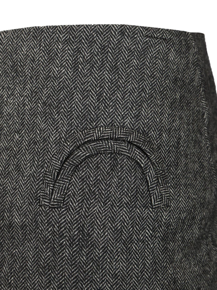 Blazé Milano J Line Coci Mini Skirt Wool Skirts - Grey | 30647b4e257df0cefcf89d0709a8a7fe8877e199