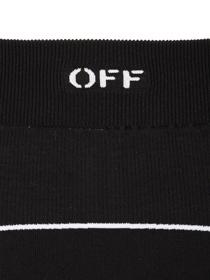 Off-White Off Stamp Seamless Leggings Trousers - Black | 37758dcfb709e2a4ea2beaea4a1bd698b758dee2