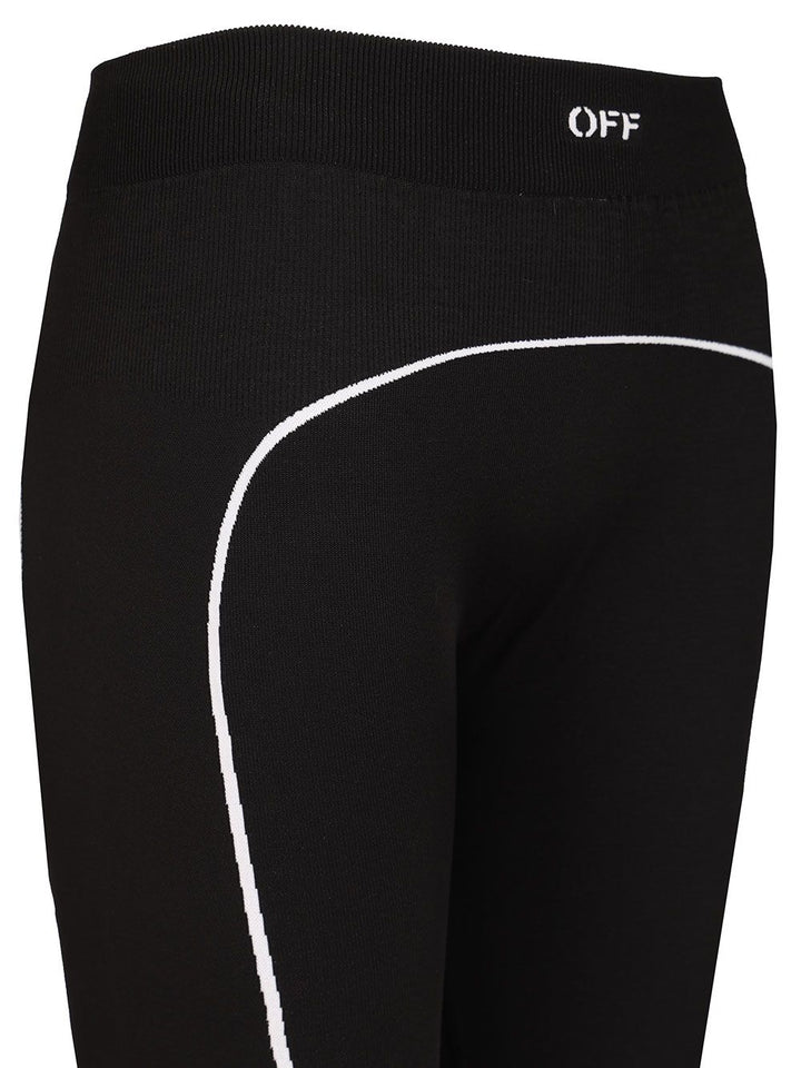 Off-White Off Stamp Seamless Leggings Trousers - Black | f7dc0950480bd9a3269de75c7de7aaf0c5e28cde