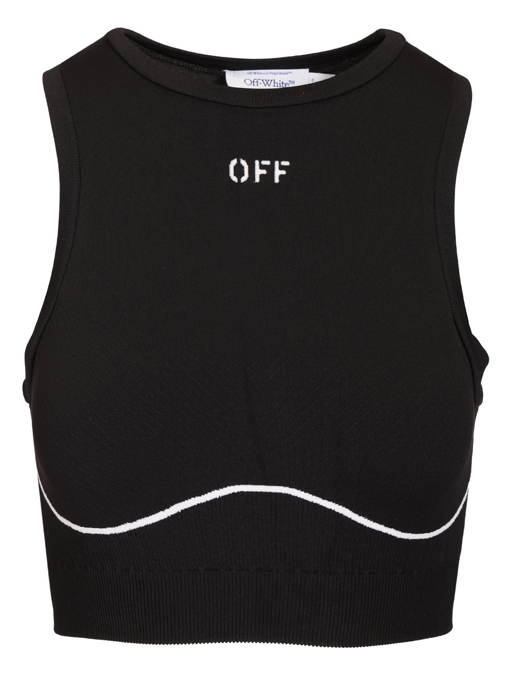 Off-White Off-Stamp Sports Bra Tops - Black | d731542a9aaee6abb18b62a28613ed4546e4f943