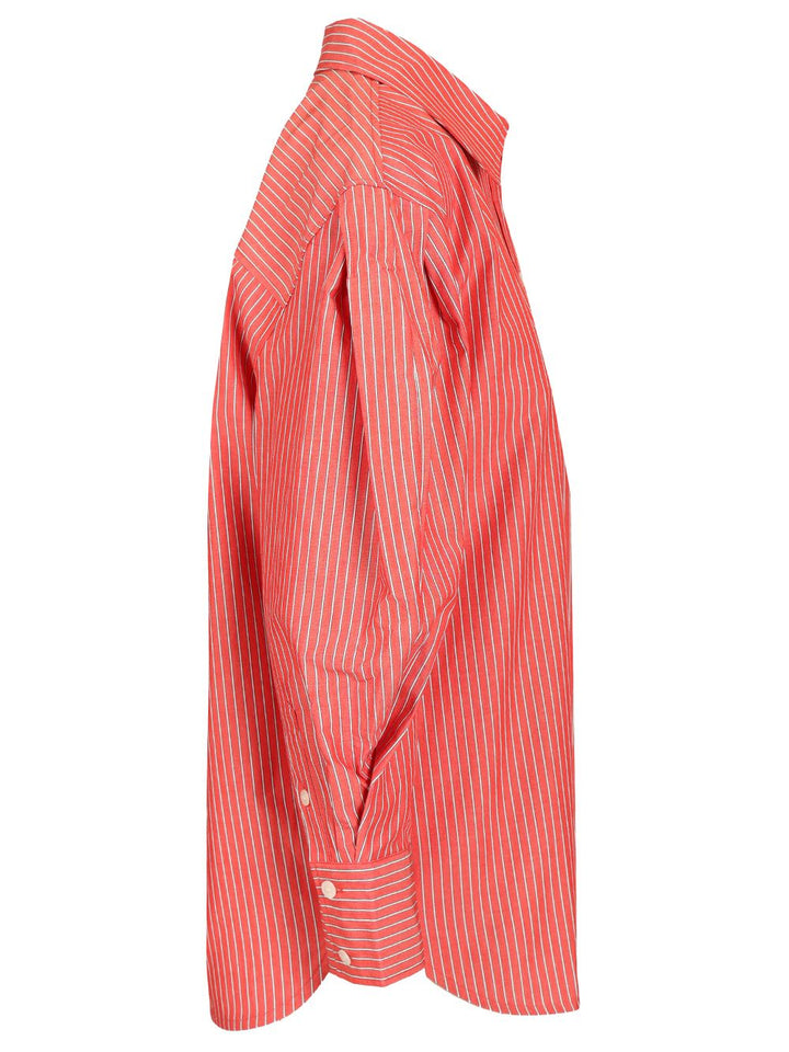 Ganni Oxford Shirt Shirts - Red | 0c5dd8345f6369e9184a119854dd828a7fd67208