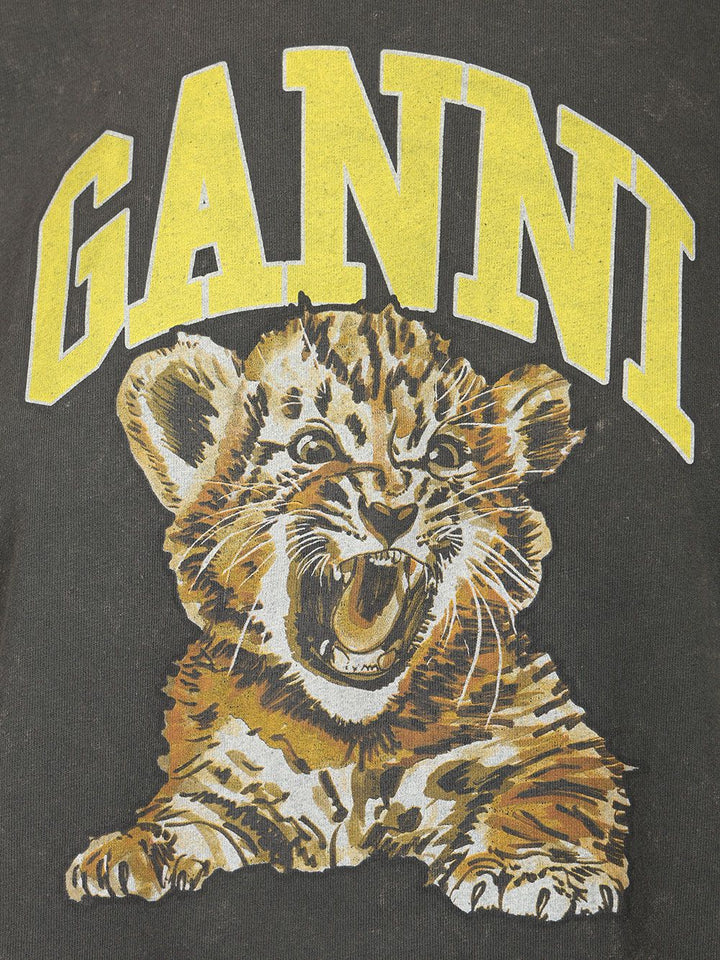 Ganni Long-Sleeved T-Shirt - Black | a97b26b3e61fde574121a4227af5b5d978e4151f