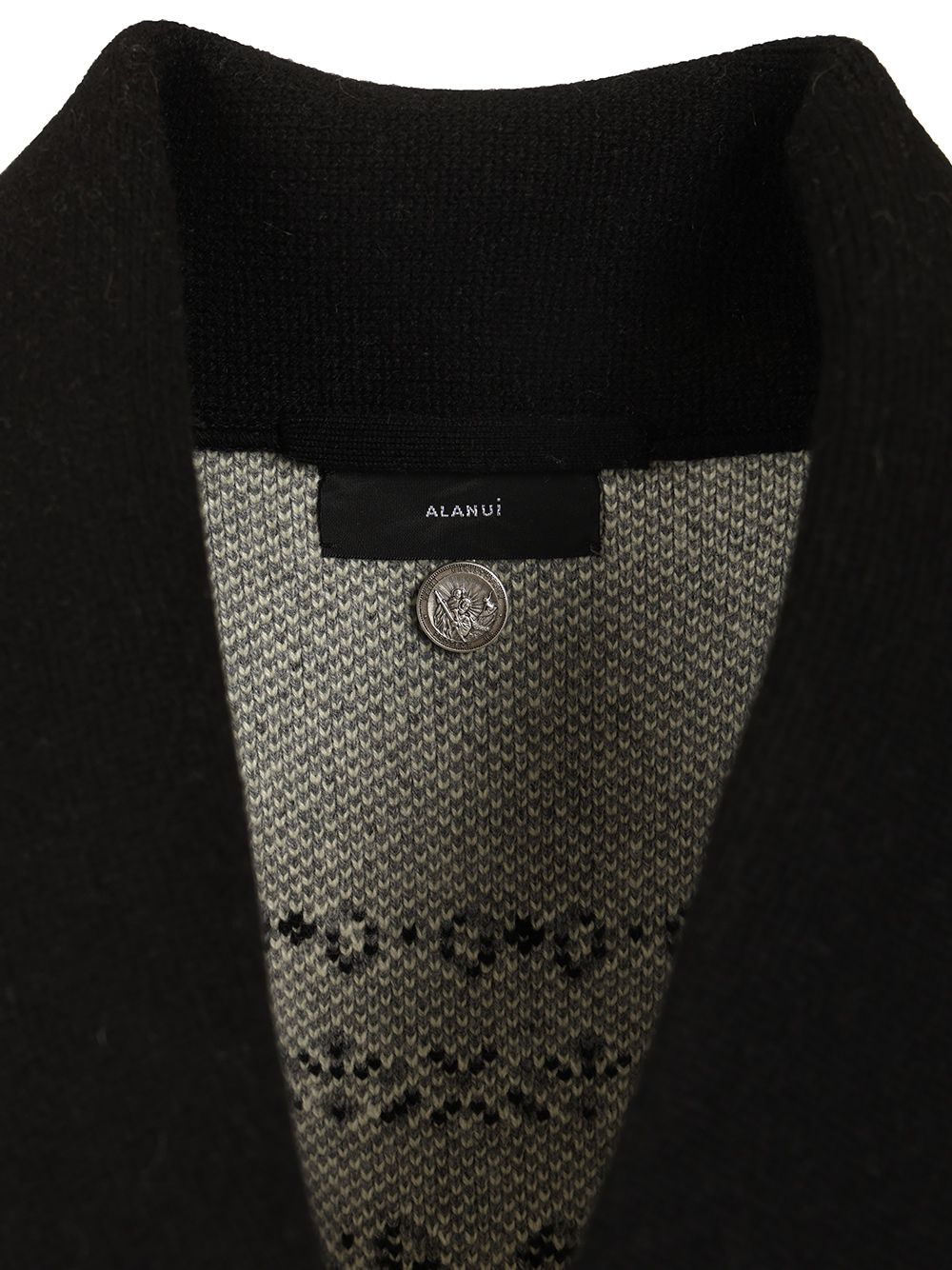 Alanui Bandana Jacquard Cardigan Knitwear - Black | ad8cf3bbe20c6171a981191fcd18f0a0f28cc9d3