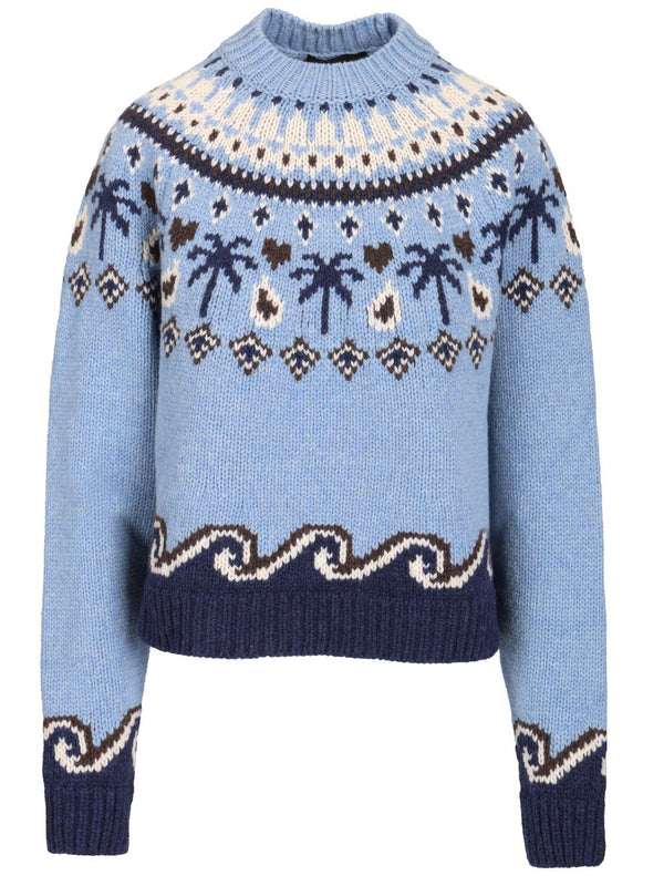 Sweet Winter Sweater Knitwear Light Blue