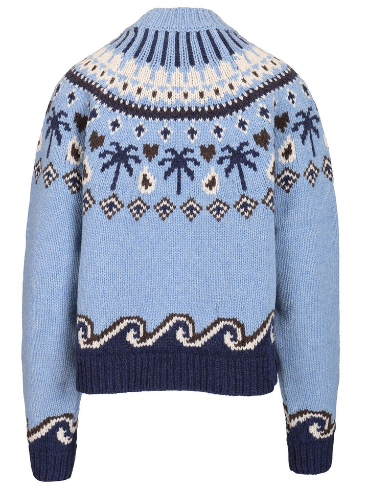 Alanui Sweet Winter Sweater Knitwear - Light blue | 9ae49b1c9580dcf23b12d5cb5205ccba1dc80686