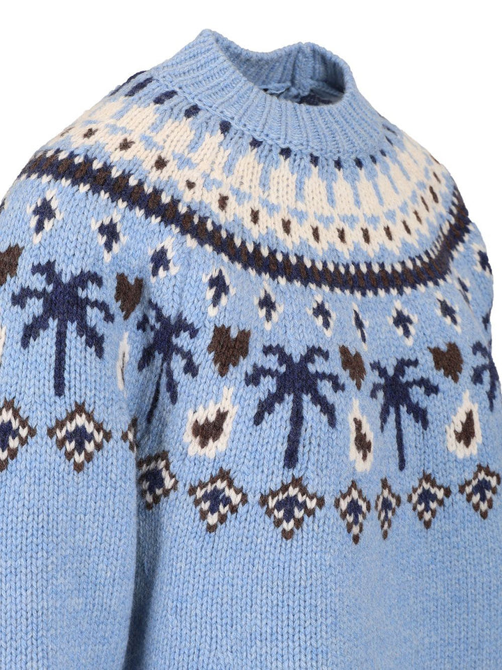 Alanui Sweet Winter Sweater Knitwear - Light blue | 3569189eff419b348eaf0417c24534cd46ed35a3