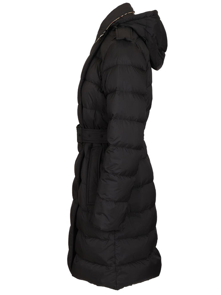 Burberry Medium Down Jacket With Hood Jackets - Black | 1bd3f3d8f09c001b92b214a5e7a90a1a07641b6f