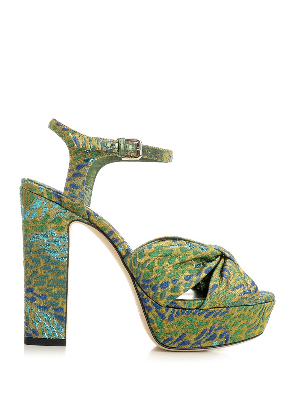 Jimmy Choo Heloise 120 Sandal Sandals - Green | a6df157d27127d52f155254214fb10dc7213953c