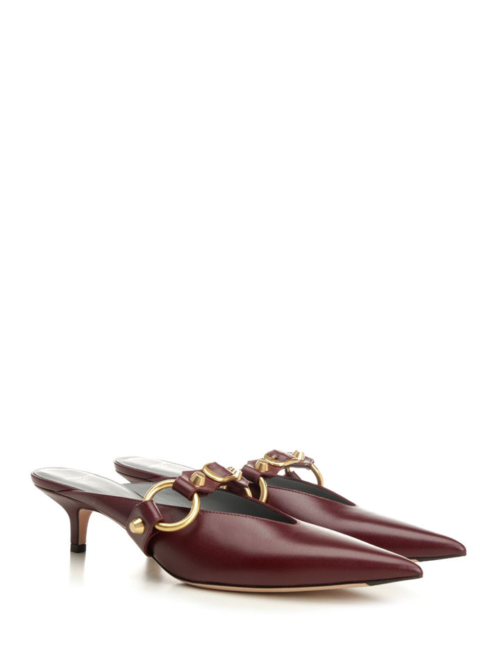 Balenciaga City Mule Sandals - Bordeaux | 7a0530790c084356612dad35ec655b5c90162f38