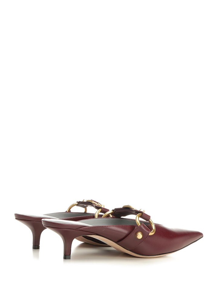 Balenciaga City Mule Sandals - Bordeaux | b5dbd80743bec4e67101a85fa7d4cd66e761810f