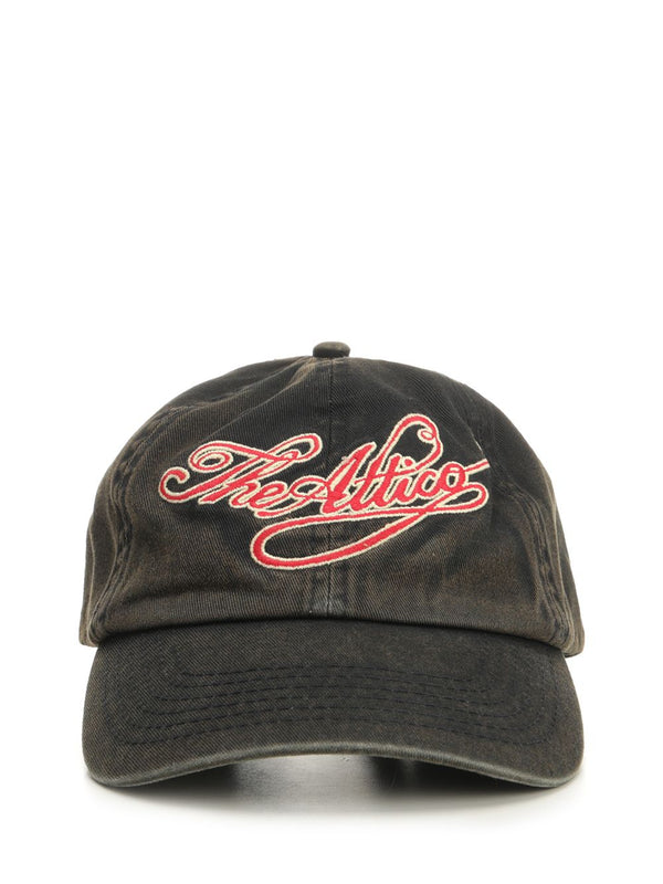 The Attico Cap Hats Black