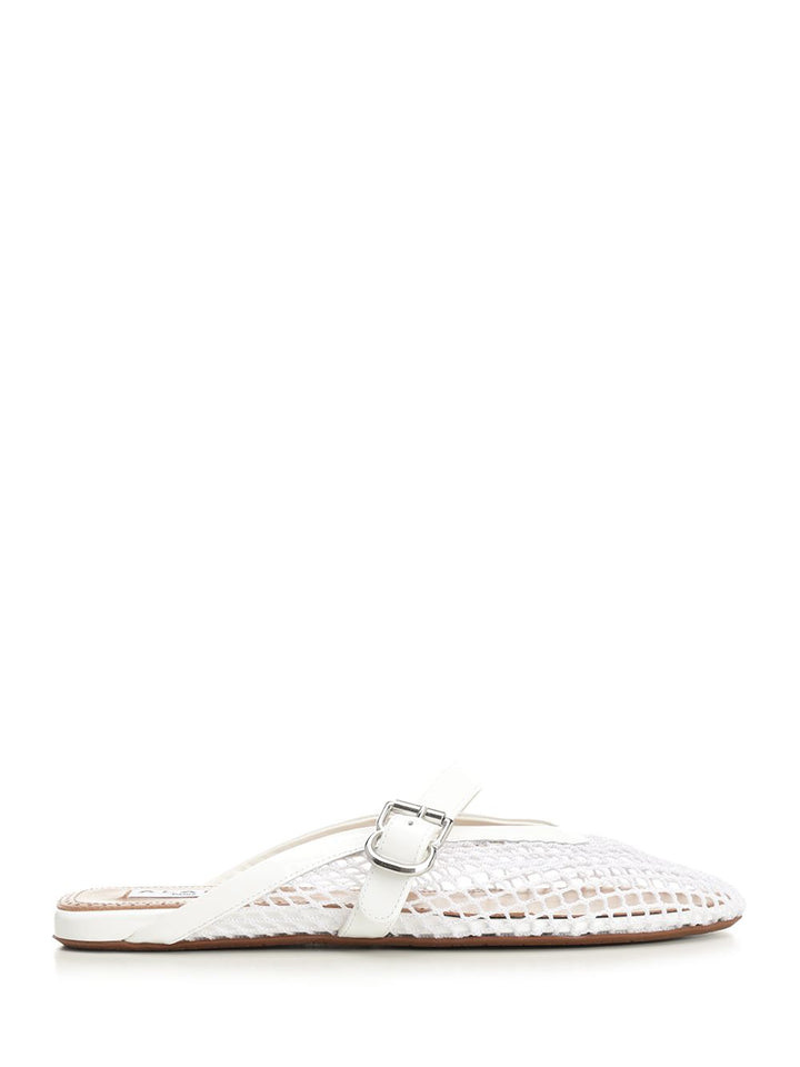 AlaÏA Flat Mesh Mule Scarpe basse - White | 0ffaac3207af91016fcdf8267c87f1f46ace8fd9