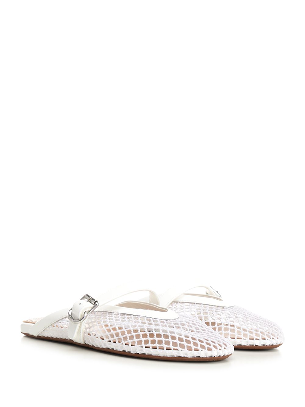 AlaÏA Flat Mesh Mule Scarpe basse - White | 1e0a6d18d428a8bca37ea4f90d98054f1c51117d