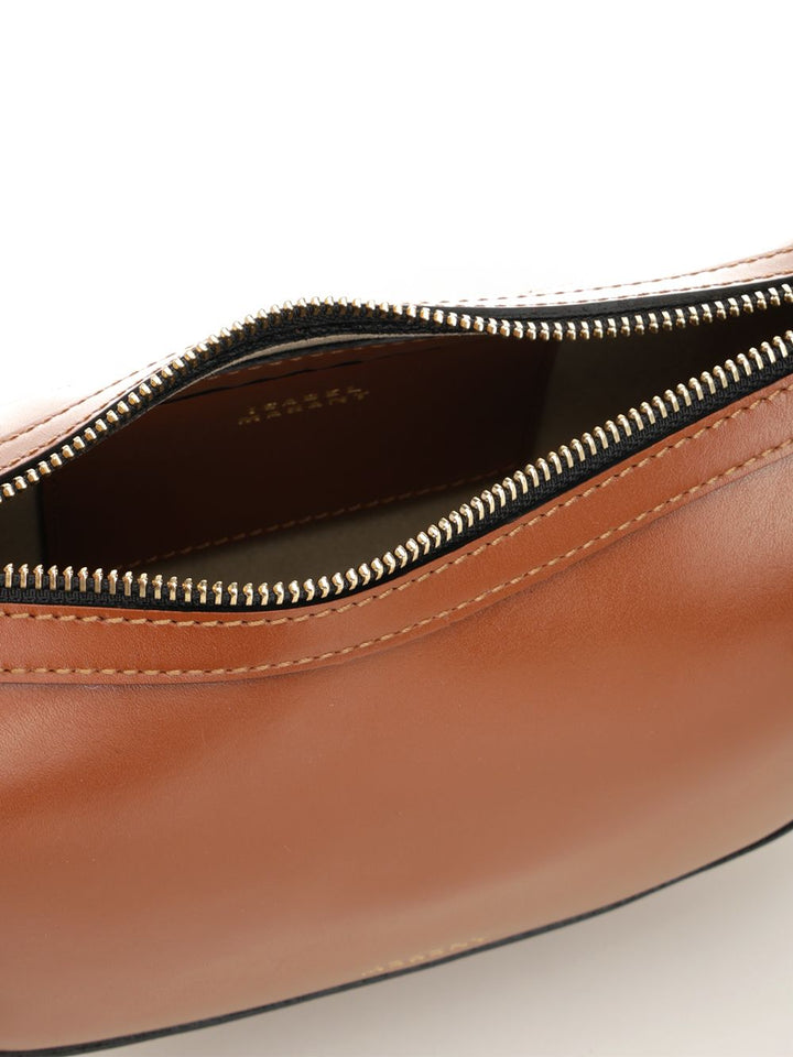 Isabel Marant Oskan Moon Bag Crossbody Bags - Brown | 50712beed0b4864505abb7ce5bc10222a881e99d