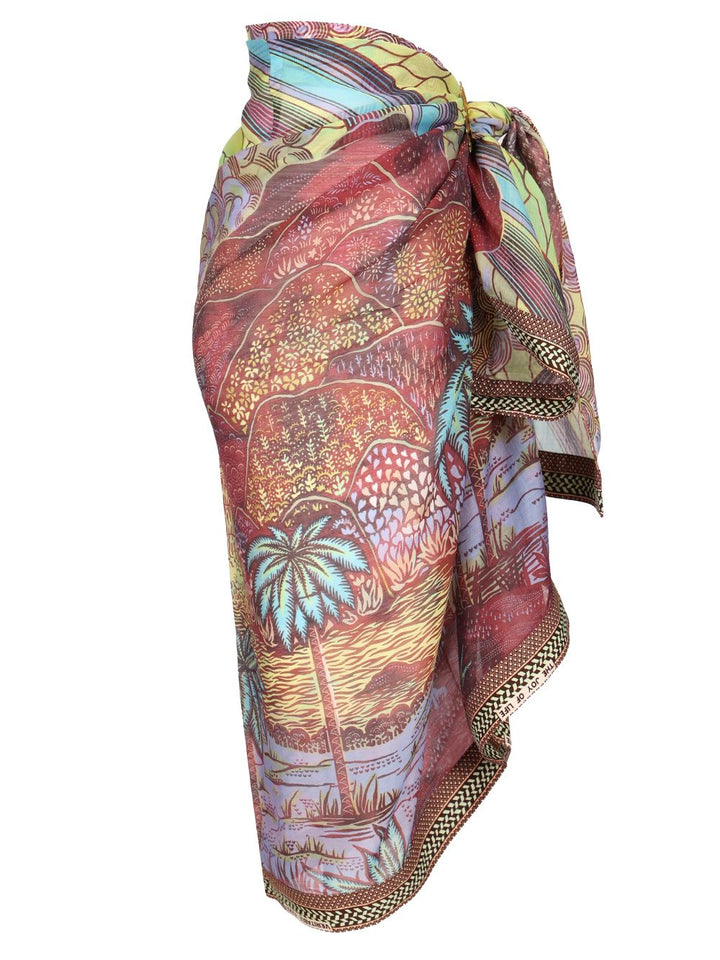 Vlisco Dialogues Rainbow Print Pareo Skirt Skirts - Multicolor | 84652ce3f8001136f928254b66cea1d774962dc8