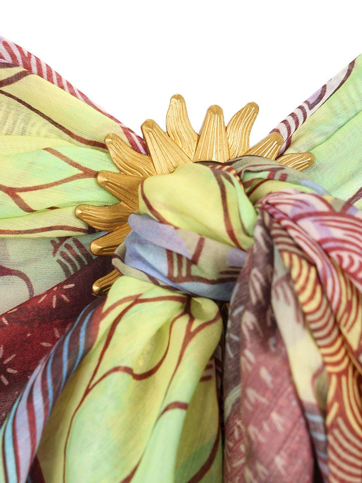 Vlisco Dialogues Rainbow Print Pareo Skirt Skirts - Multicolor | 0724787c05f06b77604b583f0ca1607922bdf788