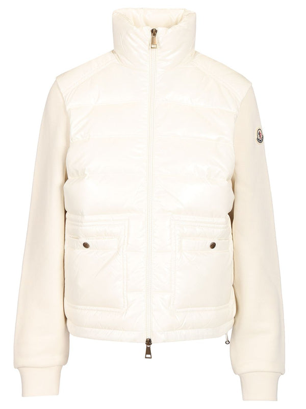 Zip-Up Sweatshirt Jackets White