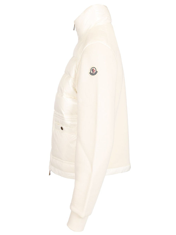 Moncler Zip Up Cardigan Knitwear - White | 3b31574b0723510b885467004811dd73ea945bf8
