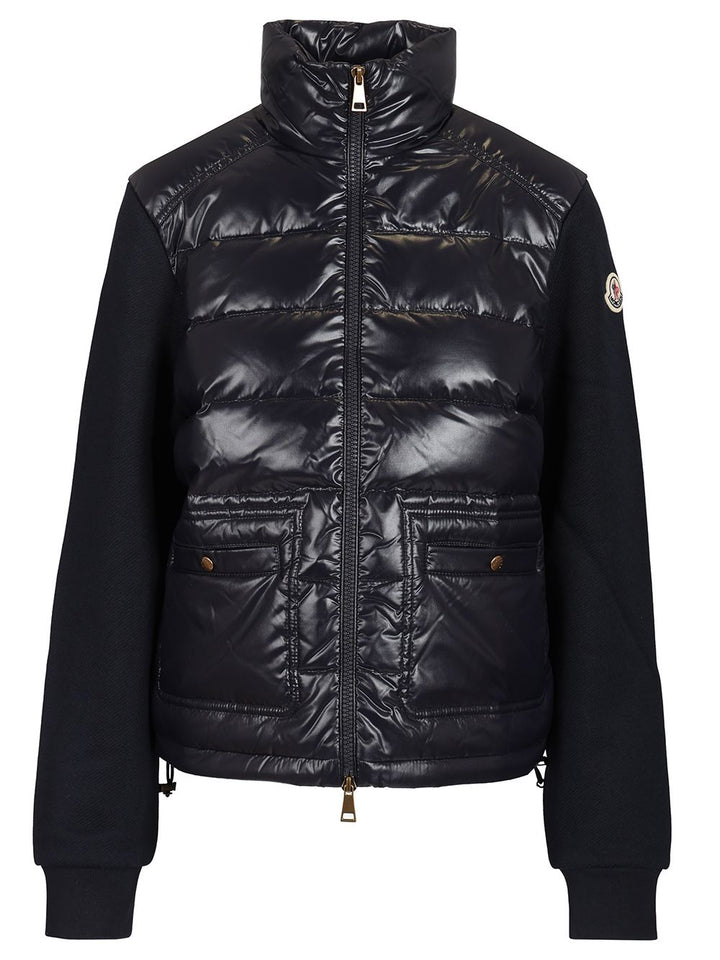 Moncler Zip-Up Sweatshirt Knitwear - Blue | decc5d719a1d7c5787bb4c05cb73e8977ccb4227