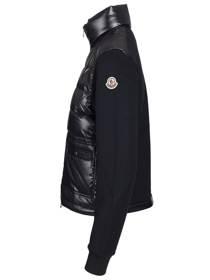 Moncler Zip-Up Sweatshirt Knitwear - Blue | 37c73c53e38549d47f4ce25683c61f76e7950bfc