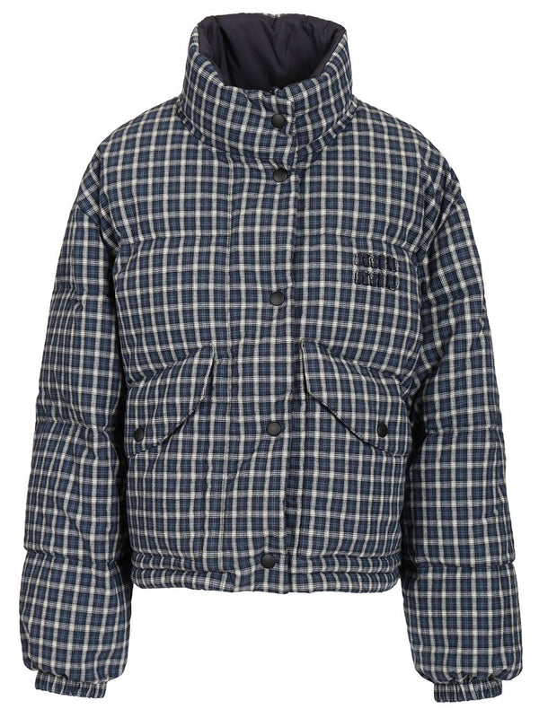 Reversible Down Jacket Coats Blue