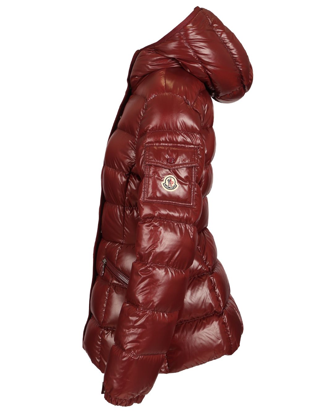 Moncler Barante Short Down Jacket With Hood Coats - Bordeaux | 7b99b1438818ae8a28f6c9412ae9879bee8878ad