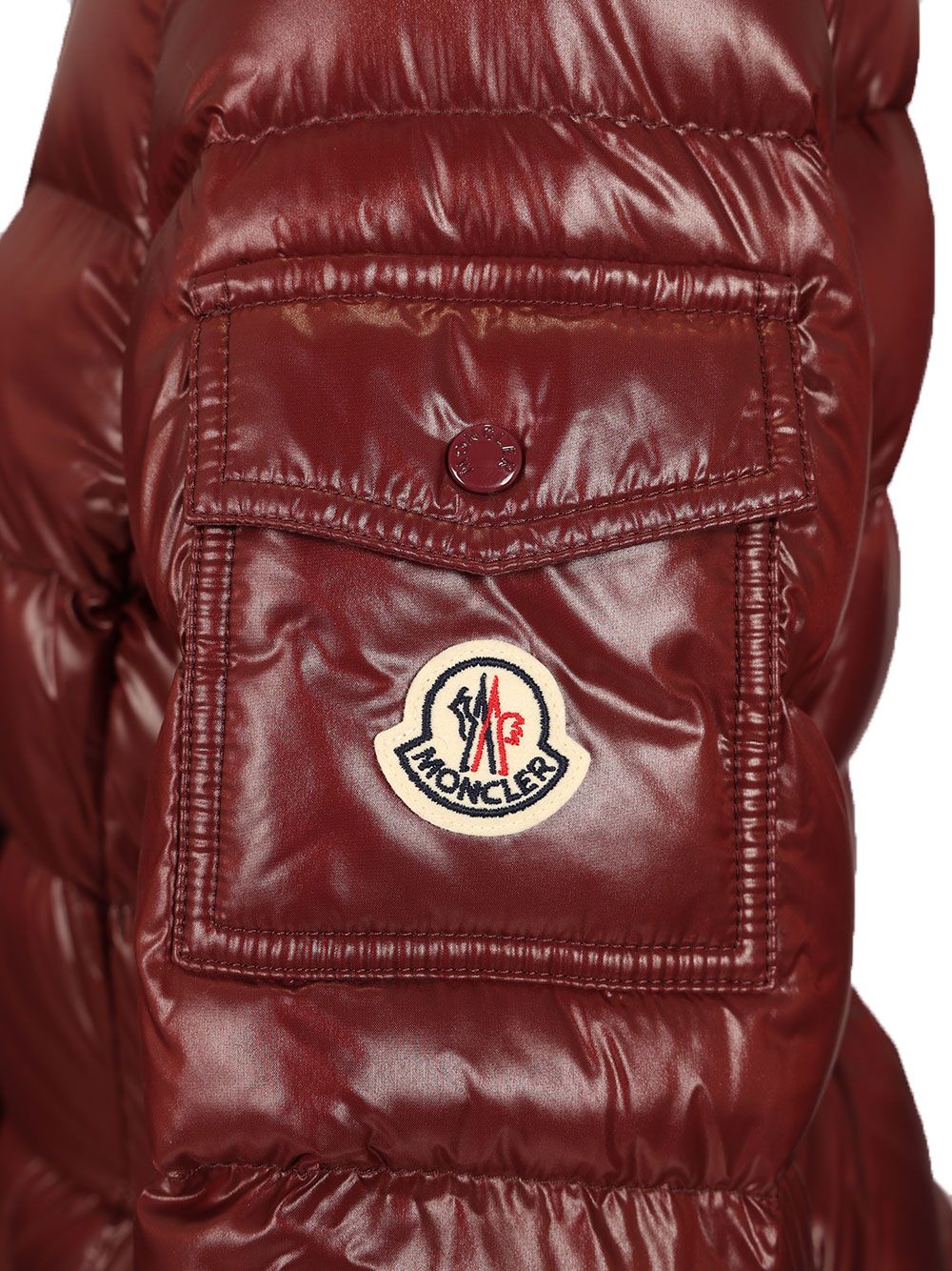 Moncler Barante Short Down Jacket With Hood Coats - Bordeaux | 5d0f5fa44261b5ffd01801889e0830b0ae589036