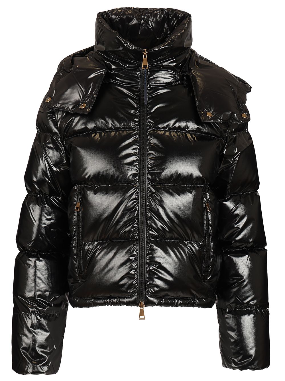 Moncler Niveole Short Nylon Down Jacket Jackets - Black | cfc011788a72ab69069f172923125b5ee4a133f8