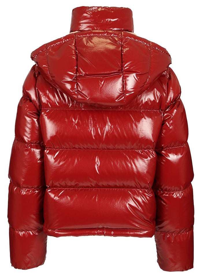 Moncler Niveole Short Nylon Down Jacket Jackets - Red | a32bebf68dae1a3d4f3e48dbf2733217c09514c4