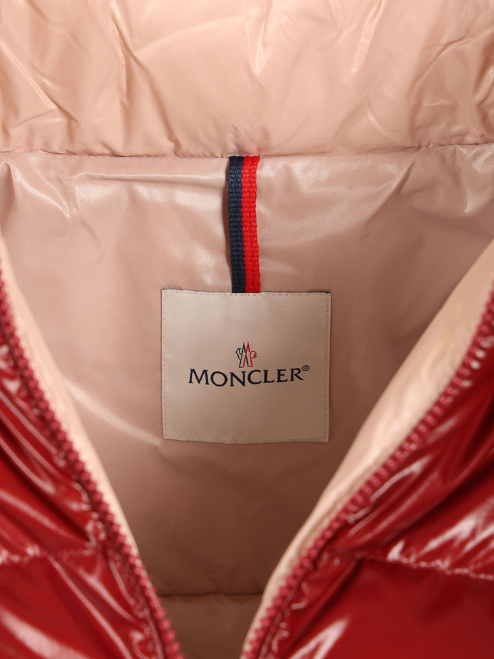 Moncler Niveole Short Nylon Down Jacket Jackets - Red | 169b657424651523556338156295cb3faa208ec2