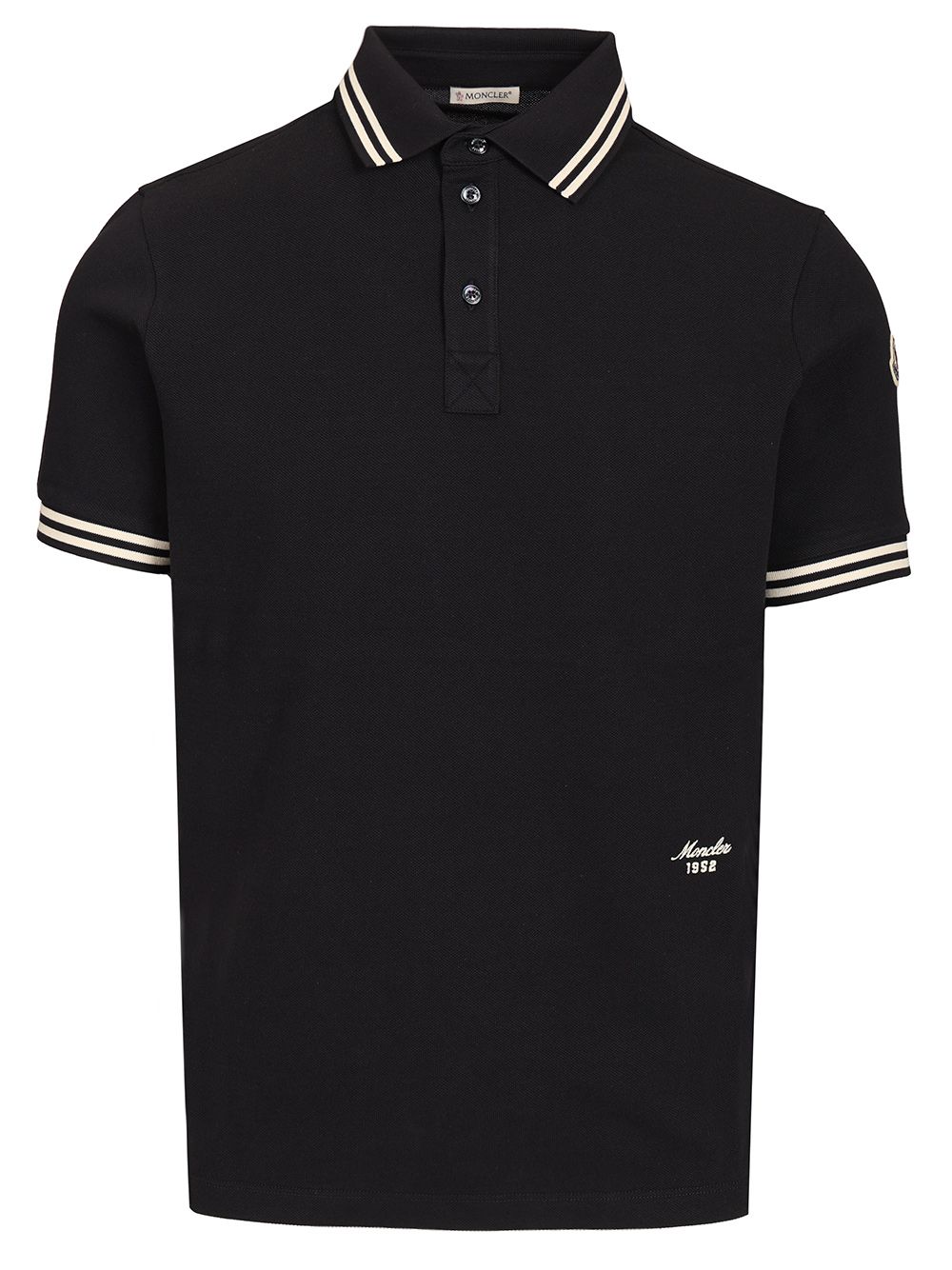 Moncler Piqué Polo shirt - Black | f78c9c66f3302db5f13d164c59d44097851bd23f