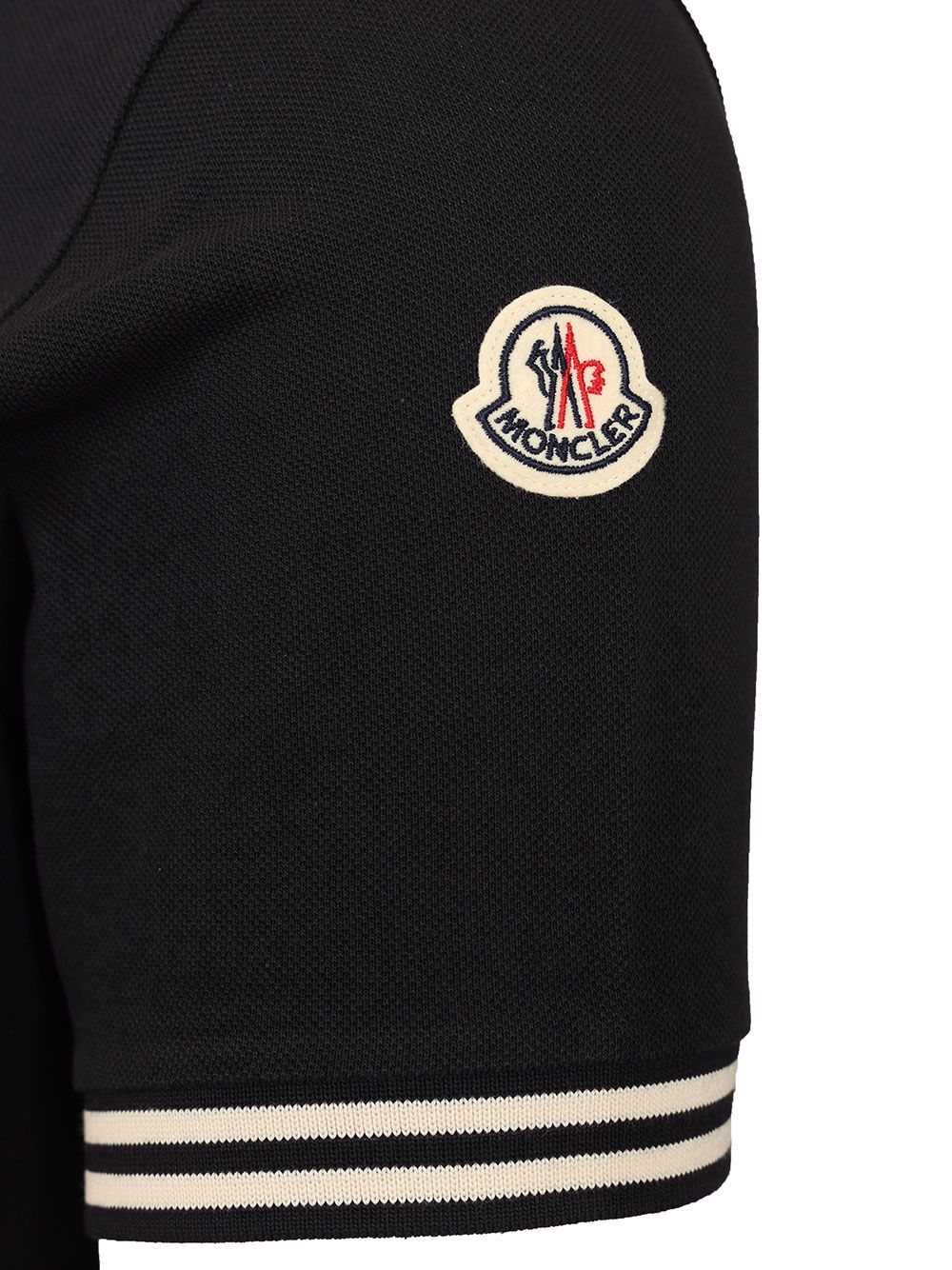 Moncler Piqué Polo shirt - Black | 6856859b1083024d3ef1a57a22388cb312a247d4
