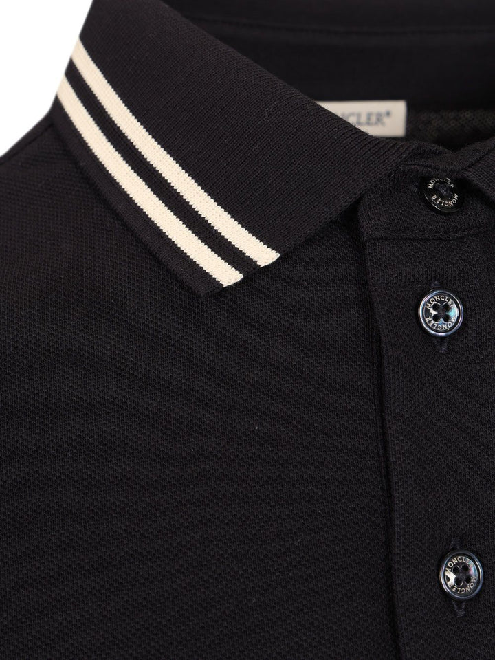 Moncler Piqué Polo shirt - Black | 2b14f96e5d37a19c050e19c97ab1ef24670d017c