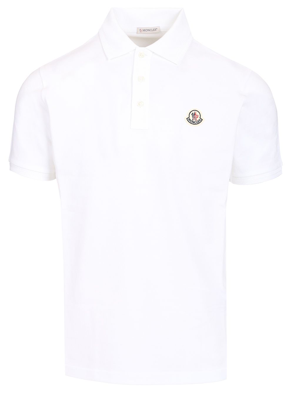 Moncler Short-Sleeved Polo shirt - White | fe6d6dede6d9e0f571b62db93836f2c528b5ff28