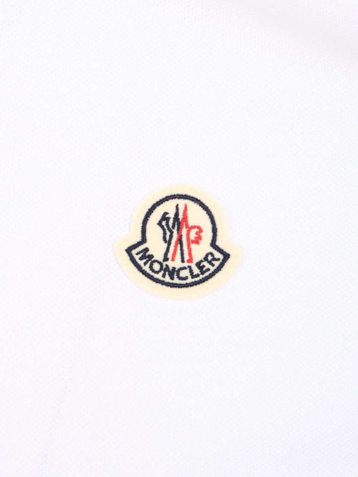Moncler Short-Sleeved Polo shirt - White | b8d6f3c77979fa73b58e0d7cdeb91aa11d9ceec5