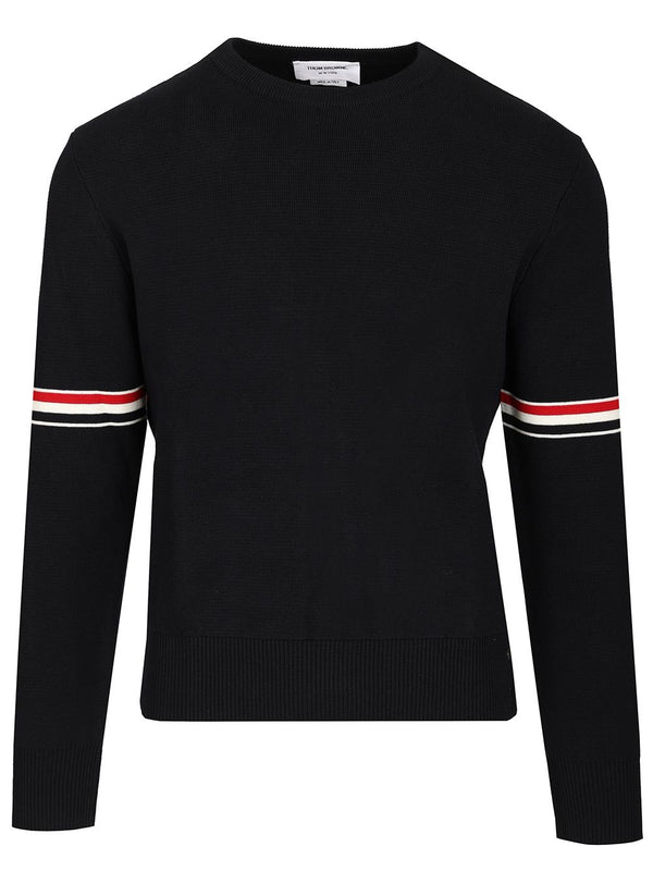 Milano Stitch Crew Neck Sweater Knitwear Blue
