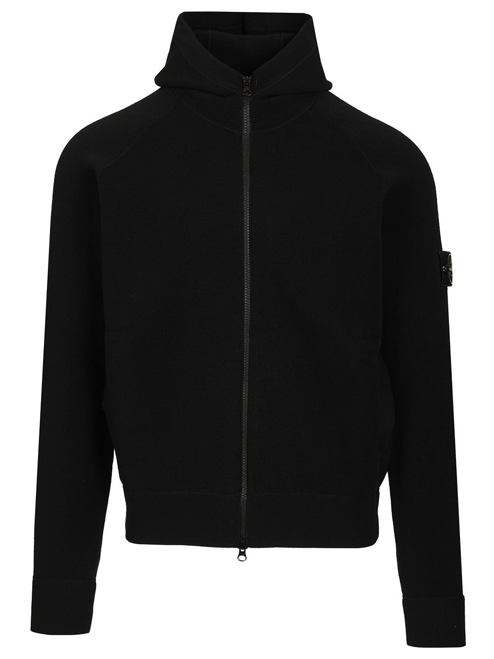 Stone Island Plush Stitch Stretch Rws Wool Sweatshirts - Black | df086ff79c5d421af197155c72e784d7b13ba766