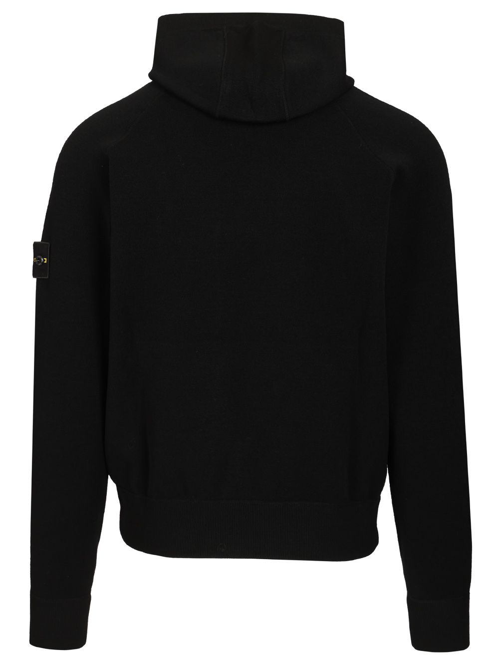 Stone Island Plush Stitch Stretch Rws Wool Sweatshirts - Black | ccae4bdf4de8ea11881aea435cf017ef77670616