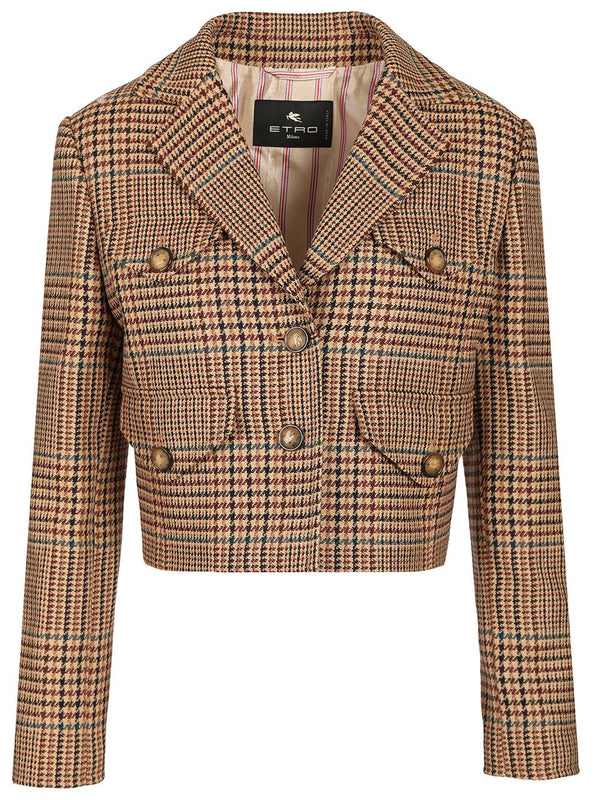 Cropped Blazer Jackets Multicolor