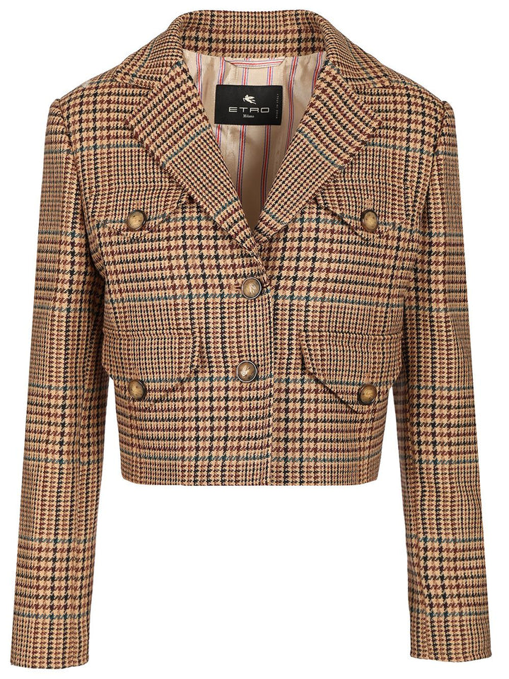 Etro Cropped Blazer Jackets - Multicolor | 49a88238f8ef2bb0ca2c521ff56c4a6729356249