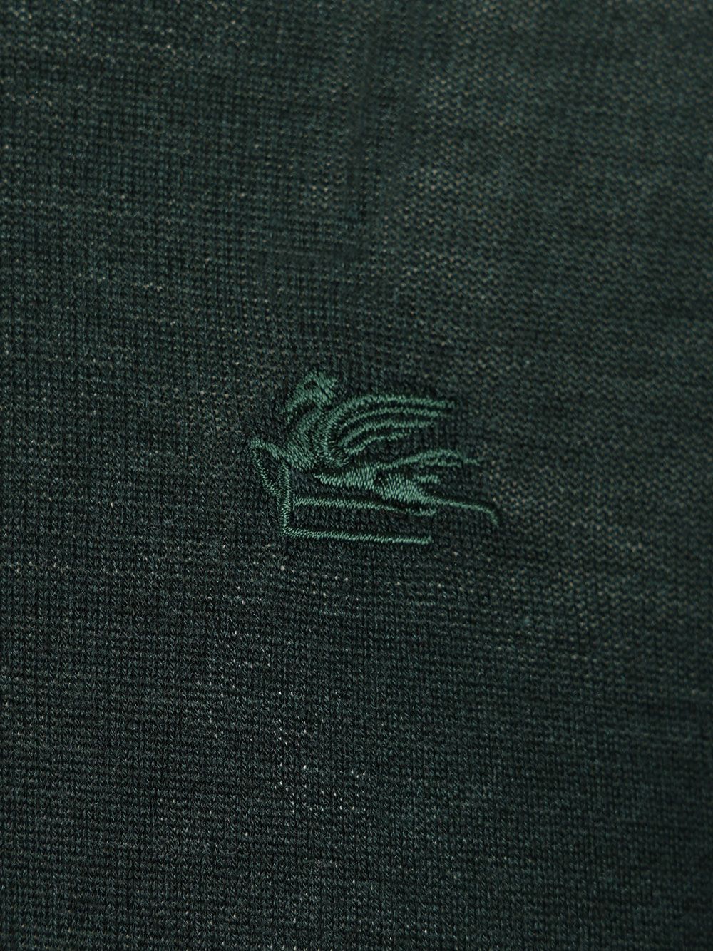 Etro Wool And Silk Polo Shirt Knitwear - Green | c7af55ca5392cc01e42fcc77a9214b05e069680c