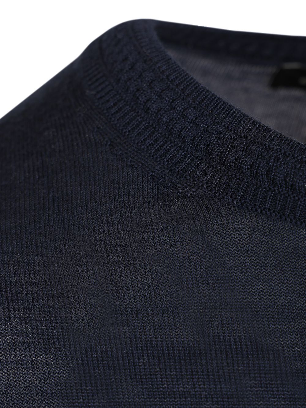 Etro Fuji Knitted Crewneck Wool Silk Knitwear - Blue | 04f4d7cc050ef17f185510cd09f71ab0c2a36aba