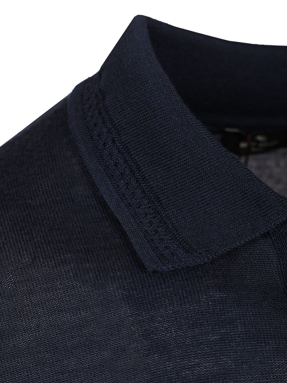 Etro Wool And Silk Polo Shirt Knitwear - Blue | 5864d5204f5c5ec54fae9ef0b71e83fb0e343eda