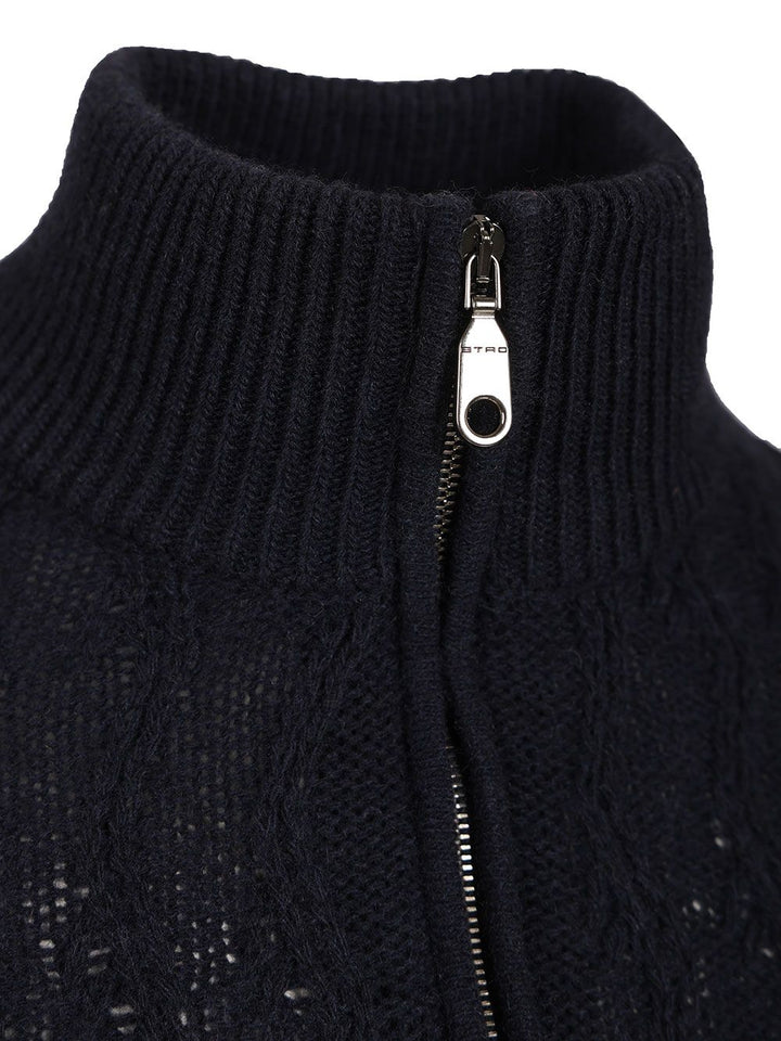 Etro Cashmere Turtlenceck Knitwear - Blue | 8969340a7249ed423f1961bfc8e9dce848226de7